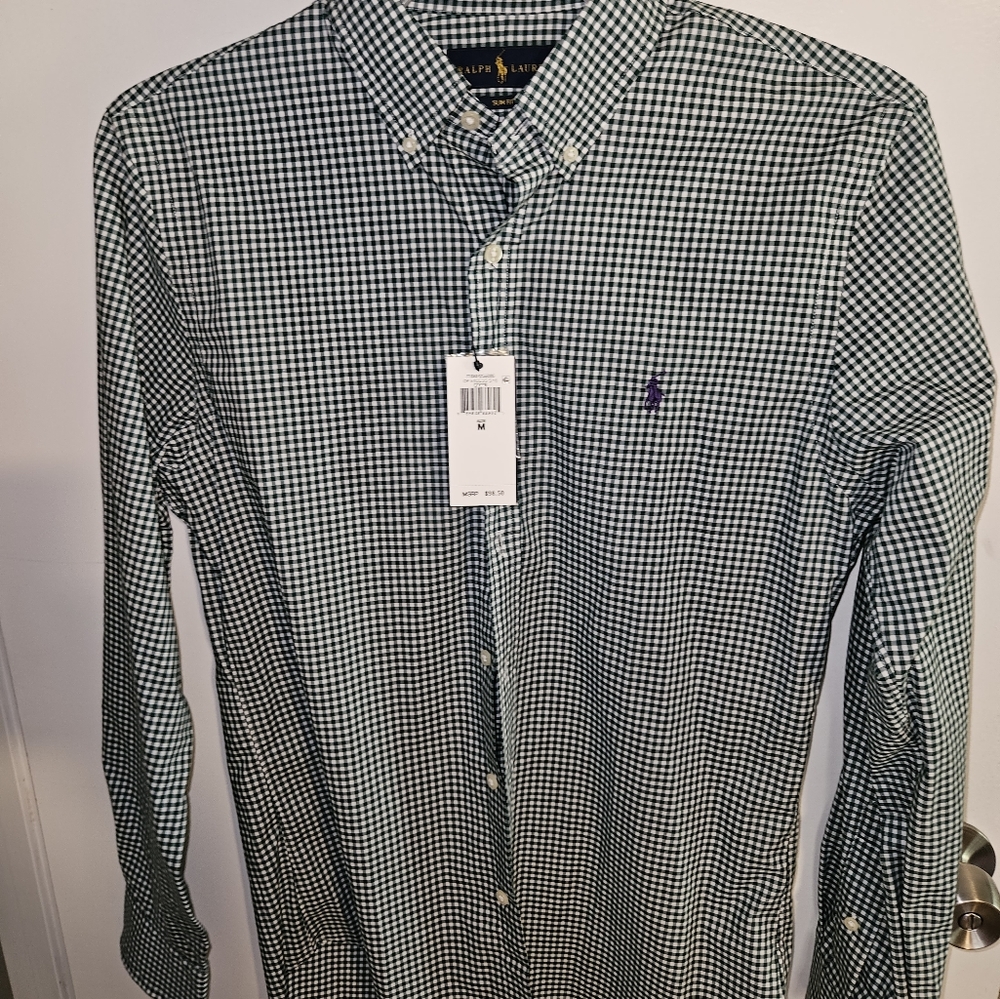Slim fit button up polo